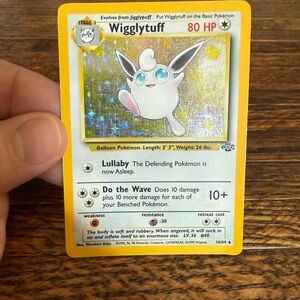 Pokemon Wigglytuff Holo Trading Card Yellow Border